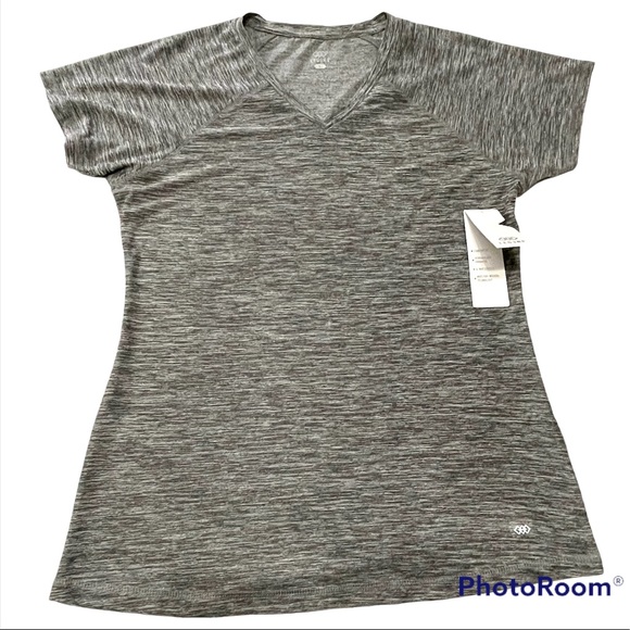 Legend Womens Active Athletic Performance Charcoal Top L11542LU Size L NWT - Picture 2 of 15